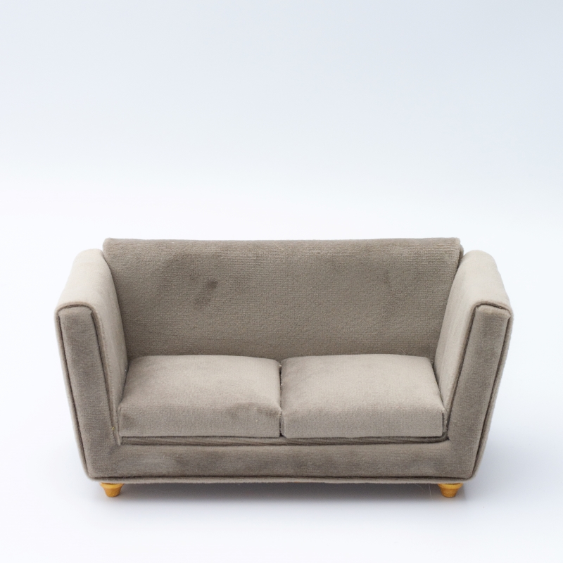 Gray Velvet Sofa